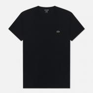 Мужская футболка  Classic Embroidered Logo, цвет чёрный, размер M Lacoste