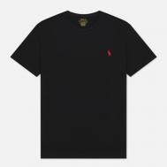 Мужская футболка  Custom Fit Crew Neck 26/1 Jersey, цвет чёрный, размер L Polo Ralph Lauren