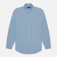 Мужская рубашка  Custom Fit Polo Pony Color, цвет голубой, размер S Polo Ralph Lauren