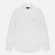 Мужская рубашка  Slim Fit Oxford, цвет белый, размер S Polo Ralph Lauren