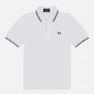 Мужское поло  M12, цвет белый, размер 44 FRED PERRY