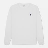 Мужской лонгслив  Custom Fit Embroidered Pony, цвет белый, размер L Polo Ralph Lauren
