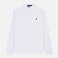 Мужской лонгслив  Custom Slim Fit Polo Basic Mesh, цвет белый, размер XL Polo Ralph Lauren