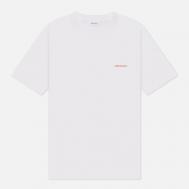Мужская футболка  Johannes Organic Norse Logo Print, цвет белый, размер XXL NORSE PROJECTS