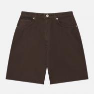 Мужские шорты  Korshavn Relaxed 5 Pocket Resist Dyed, цвет коричневый, размер 34 NORSE PROJECTS