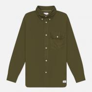 Мужская рубашка  Ole Oversized GMD Oxford, цвет оливковый, размер XXL NORSE PROJECTS