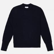 Мужской свитер  Henning Cotton Wool Rib, цвет синий, размер XL NORSE PROJECTS