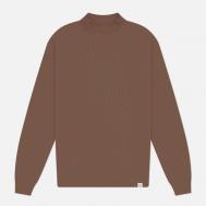 Мужской свитер  Sagvatnet Roll Neck, цвет коричневый, размер L NORSE PROJECTS