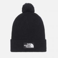 Шапка  TNF Logo Box Pom Recycled, цвет чёрный THE NORTH FACE