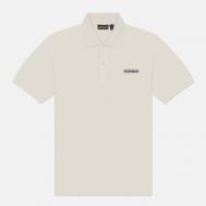 Мужское поло  E-Small Box, цвет бежевый, размер XL Napapijri