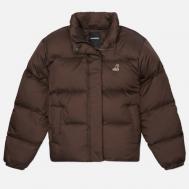 Женский пуховик  Collar Down Puffer, цвет коричневый, размер M KANGOL