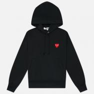 Женская толстовка  Smalll Heart Hoodie, цвет чёрный, размер L Comme des Garcons PLAY