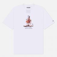 Мужская футболка  Cruyff, цвет белый, размер S Peaceful Hooligan