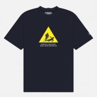 Мужская футболка  Hazard, цвет синий, размер L Peaceful Hooligan