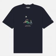 Мужская футболка  Rene, цвет синий, размер XL Peaceful Hooligan