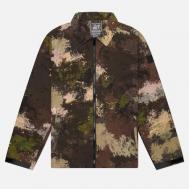 Мужская куртка ветровка  Helm, цвет камуфляжный, размер M Peaceful Hooligan