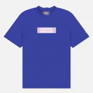 Мужская футболка  Box Logo, цвет синий, размер XXL Peaceful Hooligan