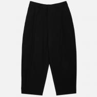 Мужские брюки  Cropped Pleated, цвет чёрный, размер 38 Maison Kitsune