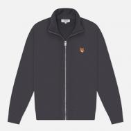 Мужская толстовка  Fox Head Zipped Regular, цвет серый, размер L Maison Kitsune