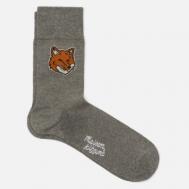 Носки  Fox Head FW25, цвет серый, размер 36-39 EU Maison Kitsune