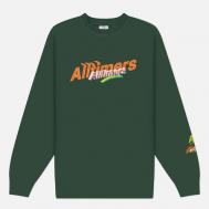 Мужская толстовка  Layers Crew, цвет зелёный, размер M ALLTIMERS