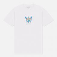 Мужская футболка  Butterfly, цвет белый, размер XL FUCKING AWESOME