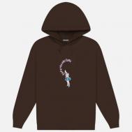 Мужская толстовка  Mouth Girl Hoodie, цвет коричневый, размер L FUCKING AWESOME