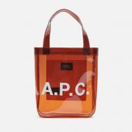 Сумка  Lou Small Tote Transparent, цвет коричневый A.P.C.