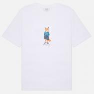 Женская футболка  Dressed Fox Regular, цвет белый, размер XS Maison Kitsune