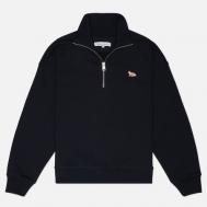 Женская толстовка  Baby Fox Half Zipped, цвет чёрный, размер S Maison Kitsune