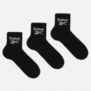 Комплект носков  Ankle BL 3-Pack, цвет чёрный, размер 43-45 EU Reebok