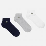Комплект носков  3-Pack Low, цвет комбинированный, размер 39-42 EU Lacoste