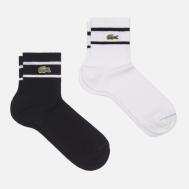 Комплект носков  2-Pack Striped, цвет комбинированный, размер 35-38 EU Lacoste