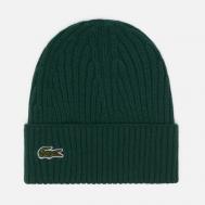 Шапка  Ribbed Wool Knit, цвет зелёный Lacoste