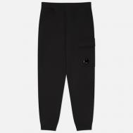 Мужские брюки  Diagonal Raised Fleece Lens Regular Fit, цвет чёрный, размер M C.P. COMPANY