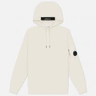Мужская толстовка  Diagonal Raised Fleece Lens Regular Fit Hoodie, цвет белый, размер XXL C.P. COMPANY