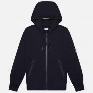 Мужская толстовка  Diagonal Raised Fleece Lens Full Zip Hoodie, цвет синий, размер M C.P. COMPANY