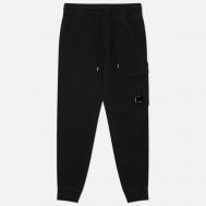 Мужские брюки  Brushed And Emerized Diagonal Fleece Cargo Lens, цвет чёрный, размер XXXL C.P. COMPANY