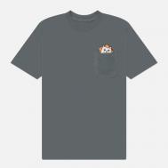 Мужская футболка  It's Nerm Pocket, цвет серый, размер XL RIPNDIP