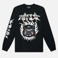 Мужской лонгслив  The Happiest Cat, цвет чёрный, размер M RIPNDIP