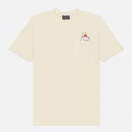 Мужская футболка  Lord Santa Pocket, цвет белый, размер XXL RIPNDIP