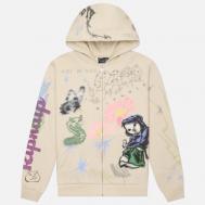 Мужская толстовка  Goosebumps Zip Hoodie, цвет бежевый, размер L RIPNDIP
