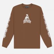 Мужской лонгслив  Wasteland, цвет коричневый, размер XXL RIPNDIP