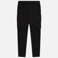 Мужские брюки  Stretch Sateen Ergonomic Lens Cargo, цвет чёрный, размер 56 C.P. COMPANY