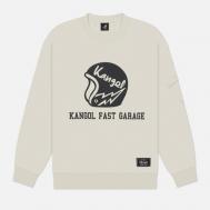 Мужская толстовка  CRS Biker, цвет бежевый, размер M KANGOL