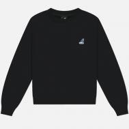 Женская толстовка  Diagonal Lettering, цвет чёрный, размер S KANGOL