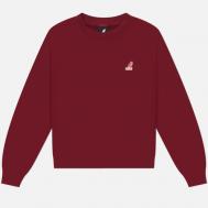 Женская толстовка  Diagonal Lettering, цвет бордовый, размер S KANGOL