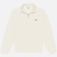 Мужская толстовка  Zippered Stand-Up Collor Cotton, цвет белый, размер L Lacoste