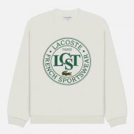 Мужская толстовка  Loose Fit Printed Fleece, цвет белый, размер S Lacoste