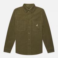 Мужская рубашка  Corduroy, цвет оливковый, размер L KANGOL